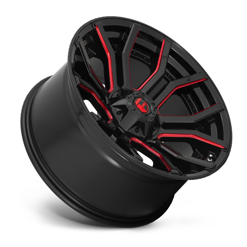 20x10 6x5.5/6x135 4.79BS D712 Rage Gloss Black Red Tinted - Fuel Off-Road