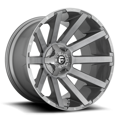 24x14 5x5/5x5.5 4.55BS D714 Contra Platinum Gunmetal - Fuel Off-Road