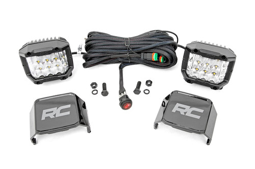 Chrome Series LED Light Pair 3" Wide Angle Osram