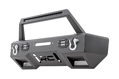 FR Bumper Stubby Hoop BLK LED Jeep Gladiator JT/Wrangler JK & JL 