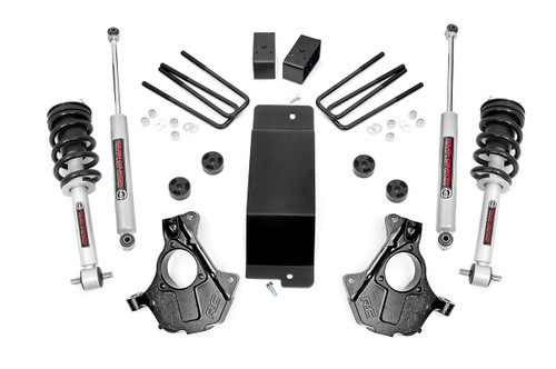07-13 Chevy/GMC 1500 PU 4Wd Cst Steel 3.5in Susp Knuckle Kit w/Strt 