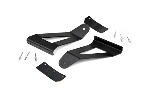 LED Light Mount Upper Windshield 50" Curved Jeep Cherokee XJ (84-01)
