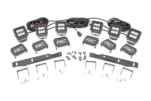 LED Light Fog Mount Triple 2" Black Pair Ford Raptor (17-20) LED Light Fog Mount Triple 2" Black Pair Ford Raptor (17-20)