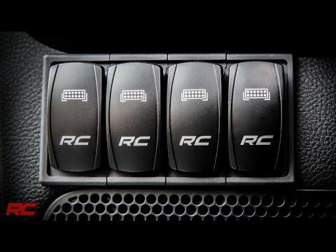 Rocker Switch 2x1 with Logo Blue Back Light