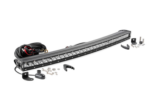 Chrome Series LED 30" Light Curved Single Row