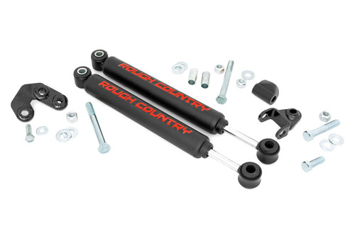 Dual Steering Stabilizer 2.5-6.5" Lift Jeep Cherokee XJ/Comanche MJ/Wrangler TJ 