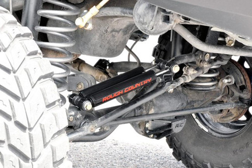 Dual Steering Stabilizer 2.5-6.5" Lift Jeep Cherokee XJ/Comanche MJ/Wrangler TJ 