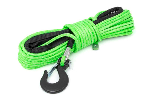 Synthetic Rope 1/4in  50 Ft Lime Green- Rough Country