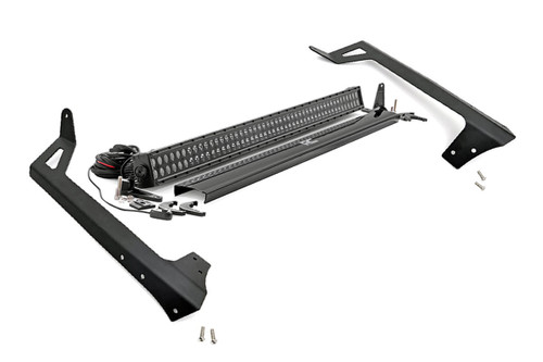 LED Light Windshield Mount 50" Black Dual Row Jeep Wrangler JK (07-18)