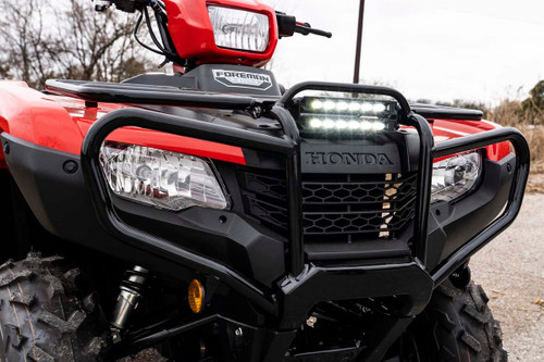 LED Light Bumper Mount 6" Black Slimline Pair Honda Foreman/Rancher (19-21)