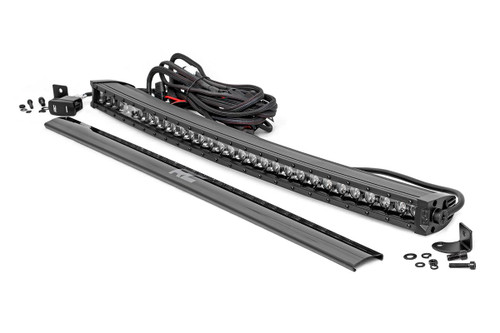 Black Series LED 30" Light Curved Single Row White DRL