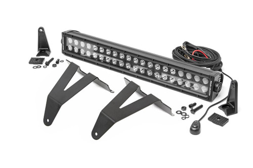 LED Light Bumper Mount 20" Black Dual Row Ram 1500 (19-23)