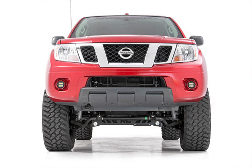 LED Light Fog Mount 2" Black Pair Spot Nissan Frontier (05-20) LED Light Fog Mount 2" Black Pair Spot Nissan Frontier (05-20)