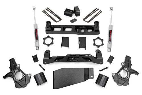 07-13 Chevy/GMC 1500 PU 5in Suspension Lift Kit N3 Shocks 26230 - Rough Country Suspension