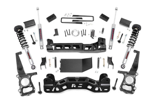 11-13 Ford F150 4WD 4in Suspension Lift Kit w/Struts & N3 - Rough Country Suspension 11-13 Ford F150 4WD 4in Suspension Lift Kit w/Struts & N3 - Rough Country Suspension