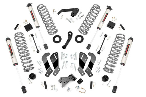 07-18 Jeep JK 3.5in Suspension Lift Kit V2 Shocks - Rough Country Suspension