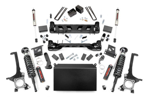07-15 Toyota Tundra Lift Kit w/Vertex Coilovers & V2 Shocks - Rough Country Suspension