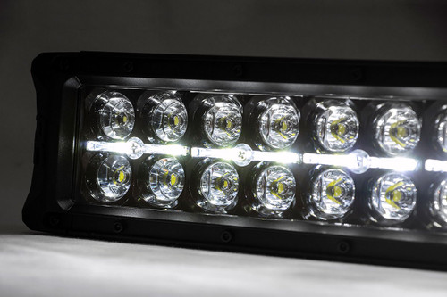 Mesh Grille 30" Dual Row LED Black White DRL GMC Sierra 1500 (14-15)