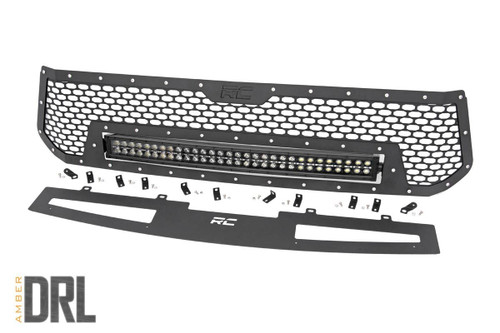 Mesh Grille 30" Dual Row LED Black Amber DRL Toyota Tundra (14-17)