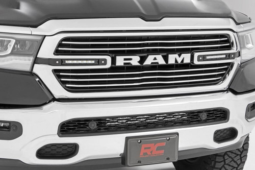 Dual 6in LED Grille Kit Chrome Slimline Ram 1500 2WD/4WD (19-23)