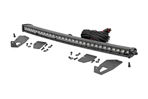 LED Light Grille Mount 30" Black Single Row Ford Raptor (17-20)