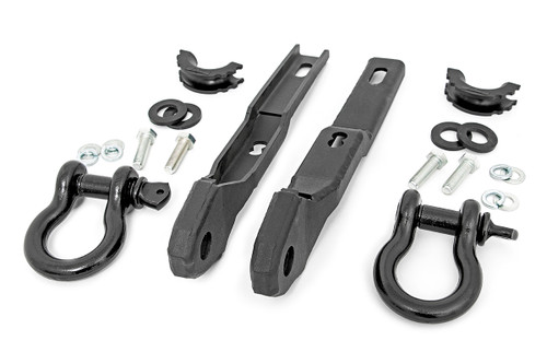 17-21 Nissan Titan Tow Hook to Shkle Conv Kit w/D-Ring & Iso 