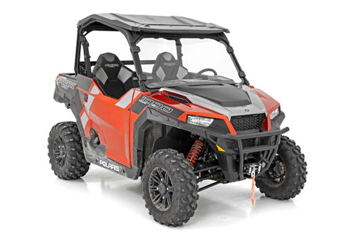 16-21 Polaris General Scratch Resistant Full Windshield - Rough Country Suspension