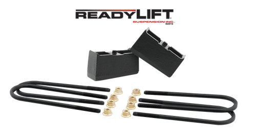 Botjj 4" Rear Lift Blocks Kit With U-Bolts For 2007-2018 Chevy Silverado & GMC Sierra 1500