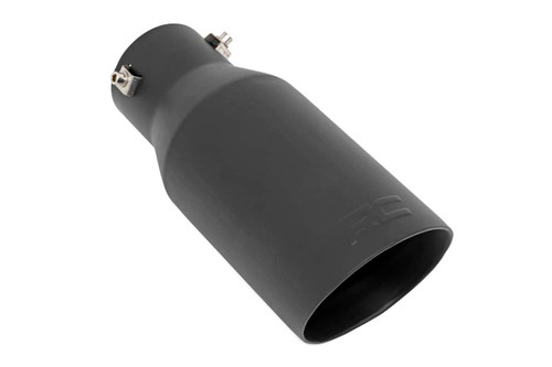Exhaust Tip Black RC Logo 2.5-3" Pipe