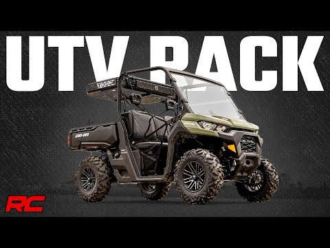 Cargo Rack Dual 2" Black LED Pairs Flush Mount Can-Am Defender (17-22)