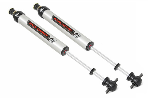 86-04 Jeep MJ/ZJ 4.5-5.5in V2 Frt Shock Pair - Rough Country Suspension
