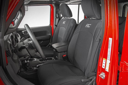 Seat Covers Front and Rear w/ Armrest Jeep Wrangler JL (18-23)