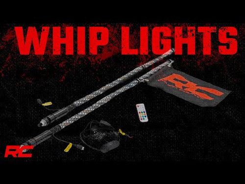 Multi-Color LED Whip 4' Long Pair