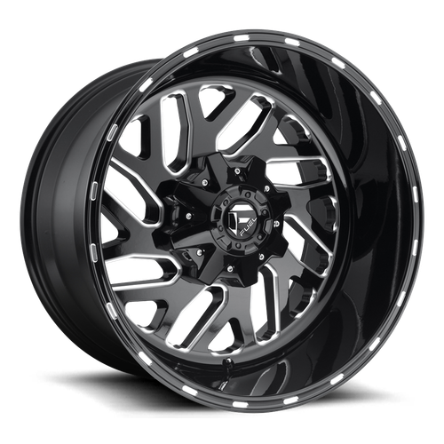17x9 5x4.5/5x5 4.5BS D581 Triton Gloss Blk Mil - Fuel Off-Road