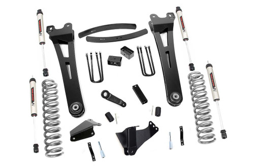 05-07 Ford F250/F350 Gas 6in Radius Arm Lift Kit w/V2 Shocks 