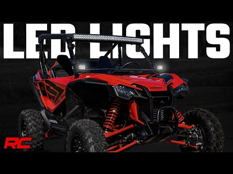 LED Light Cage Mount 2" Black Pair White DRL Honda Talon (19-21) 92034