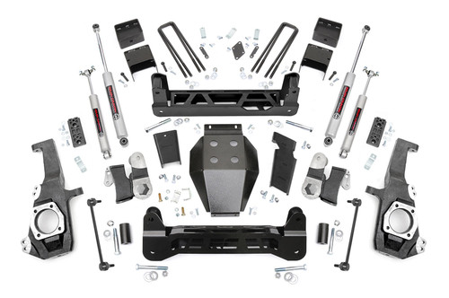 20-25 Chevy/GMC 2500HD 4WD NTD 5in Lift Kit - Rough Country 