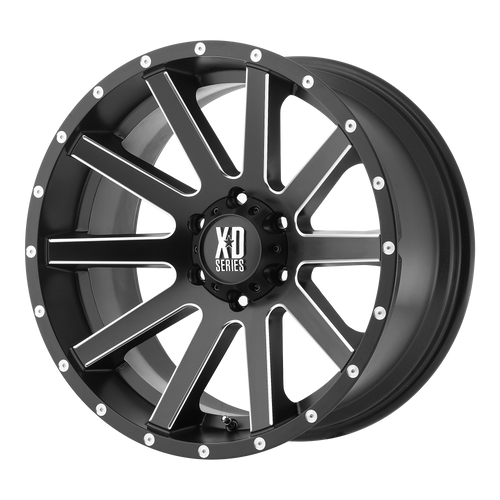 20x10 5x5 4.56BS XD818 Heist Satin Black Milled - XD Wheels