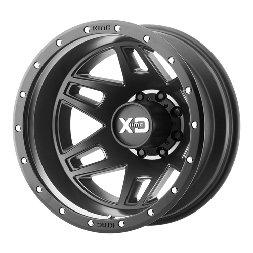 17x6.5 8x200 -2.35BS XD130 Machete Dually Rear Satin Black - XD Wheels