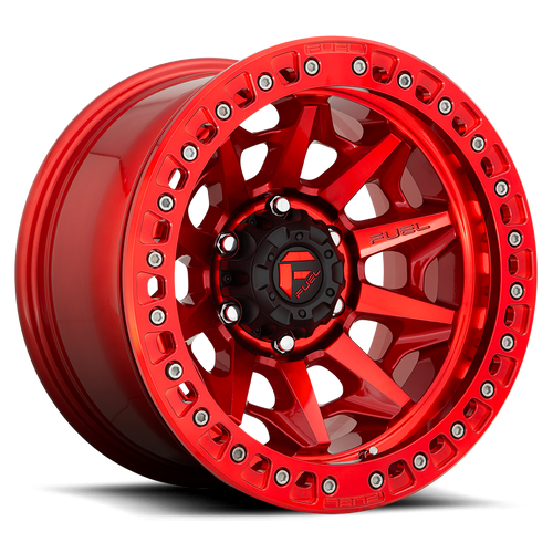 17x9 5x5 4.41BS D113 Covert Candy Red True Beadlock - Fuel Off-Road