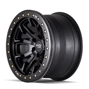 17x9 8x170 4.53BS DT-1 9303 Black W/Simulated Ring - Dirty Life Wheels