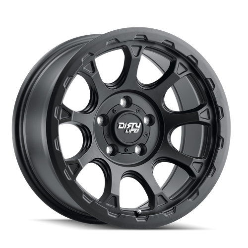 17x8.5 5x5 4.51BS Drifter 9307 Black - Dirty Life Wheels