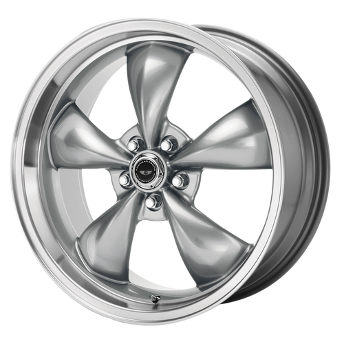17x9 5x4.5 5.94BS AR105 Torq Thrust M Anthracite w/Mach Lip - American Racing
