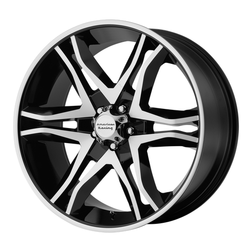 20x8.5 5x5 6.13BS AR893 Mainline Gloss Black Machined - American Racing
