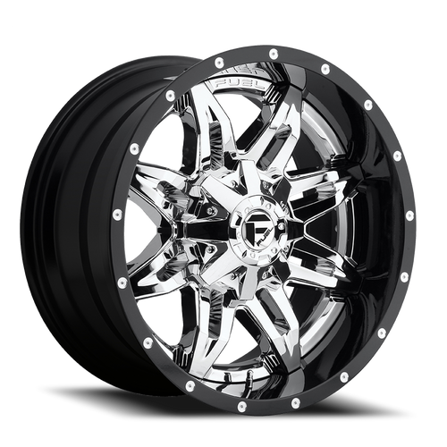20x10 8x6.5 4.75BS D266 Lethal Chrome/Gloss Black - Fuel Off-Road