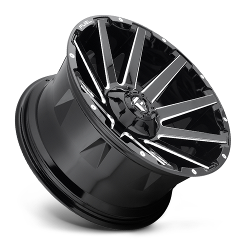 22x10 6x5.5/6x135 4.79BS D615 Contra Gloss Black Milled - Fuel Off-Road