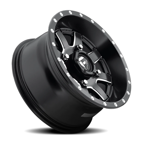 16x7 4x137 4.51BS D538 Maverick Matte Black Milled - Fuel Off-Road