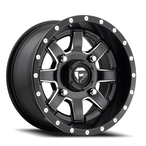 16x7 4x137 4.51BS D538 Maverick Matte Black Milled - Fuel Off-Road