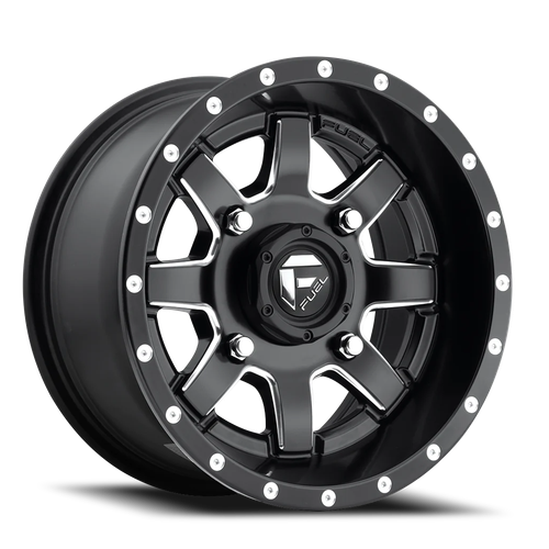 16x7 4x137 4.51BS D538 Maverick Matte Black Milled - Fuel Off-Road
