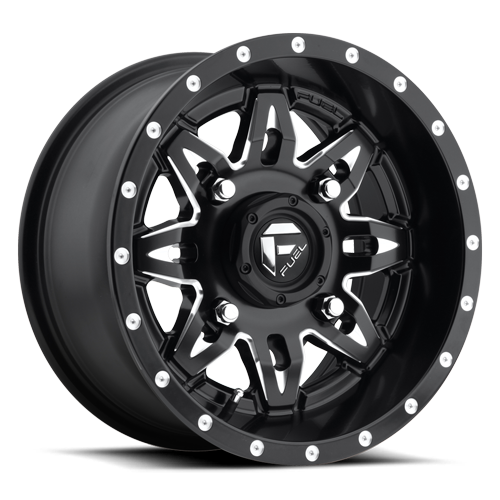 15x7 4x137 4.51BS D567 Lethal Matte Black Milled - Fuel Off-Road